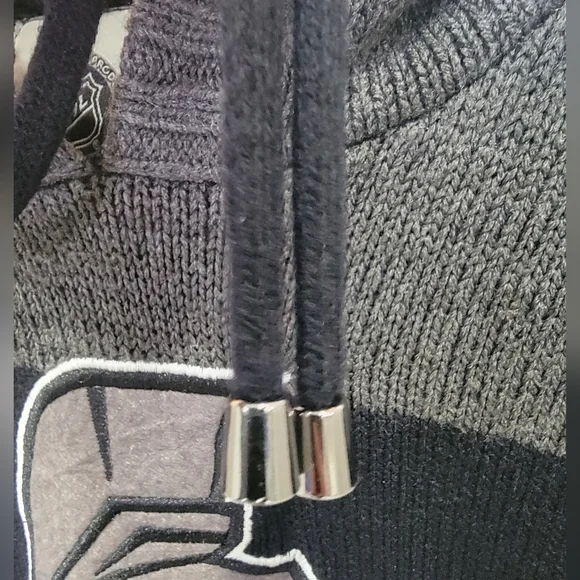 NHL by ILANCO Ottawa Senators Knit Hoodie Black Sens Pullover Sweater Me… - Picture 11 of 16